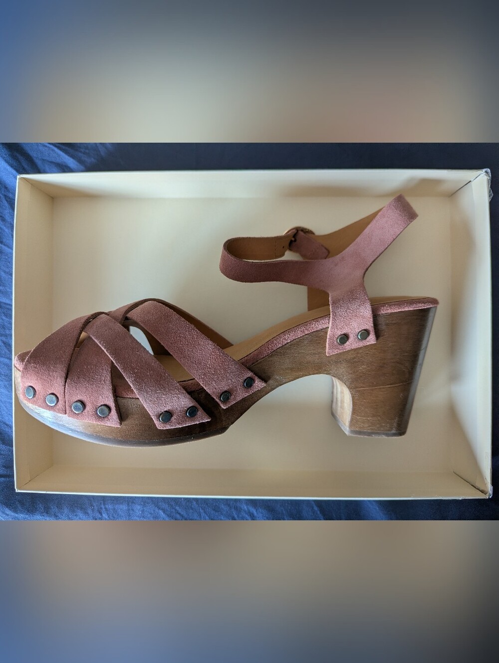 Sezane Isabelle Clogs Rosewood